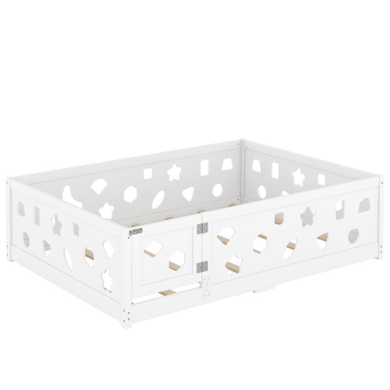 Full Size Floor Bed with Slats