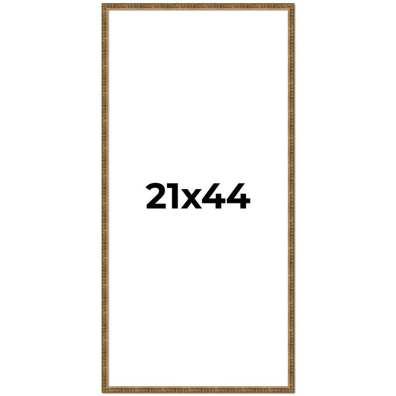 21x44 Frame Gold Solid Wood Picture Frame - Complete Modern Photo