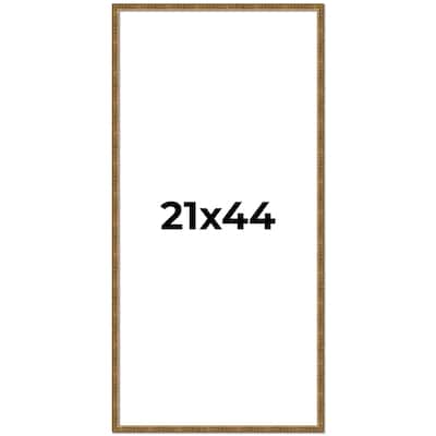 21x44 Frame Gold Solid Wood Picture Frame - Complete Modern Photo