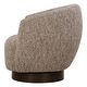 preview thumbnail 5 of 6, Uttermost Dunes Fabric Swivel Chair - 32" H x 33" W x 30" D