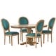 preview thumbnail 38 of 77, Dored 5 Piece Dining Set by Christopher Knight Home Dark Teal