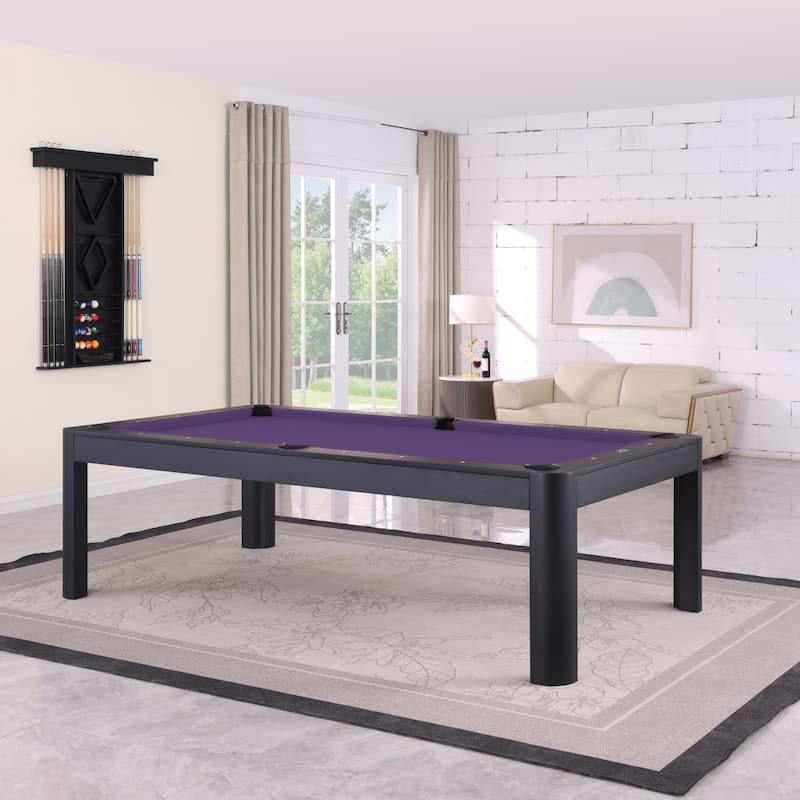 Cadora Duo 7FT Slate Pool Table in Black Ash With Dining top