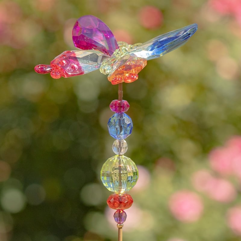 Set of 6 Acrylic Butterfly Pot Stakes