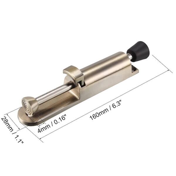 Kickdown Door Stopper Spring Loaded Foot Pedal Door Stop Holder Bronze