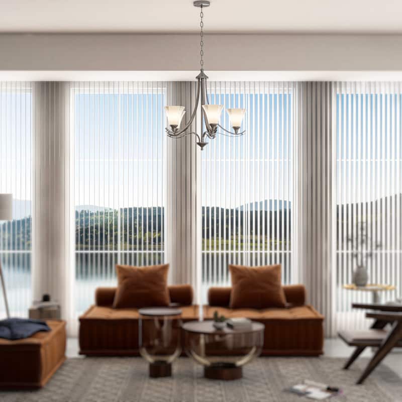 5-Light Adjustable Metal Chandelier