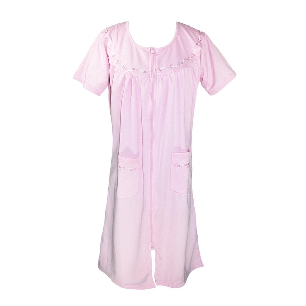 CTM® Women's Zip Up Duster Housecoat Robe