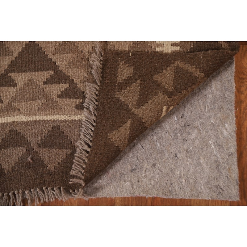 Hand-woven Reversible Kilim Oriental Area Rug Foyer Wool Carpet - 3'2" x 4'10"