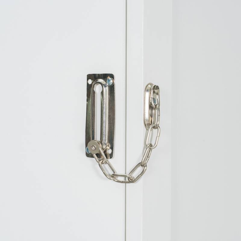 Queen Size Wall Bed with Sofa and Shelves, Space-Saving Design, White Panel, Green Sofa