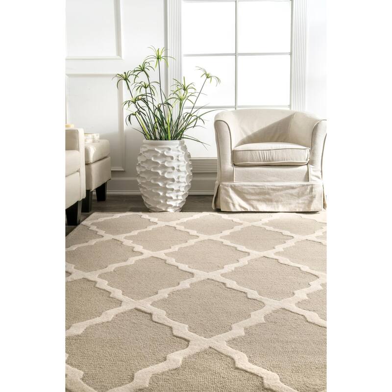 Nuloom Hand Hooked Marrakech Trellis Area Rug