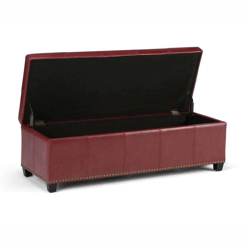 WYNDENHALL Stanford Upholstered Storage Ottoman