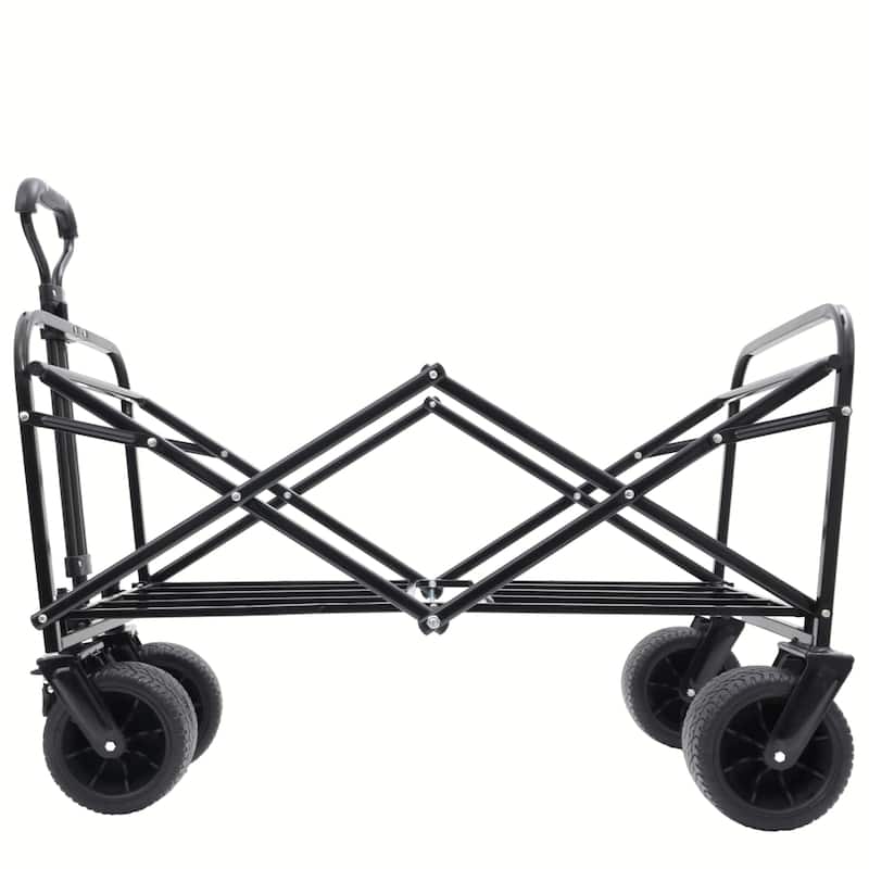 440lbs Collapsible Foldable Wagon Cart - Beach Wagon, Utility Cart, Grocery Cart