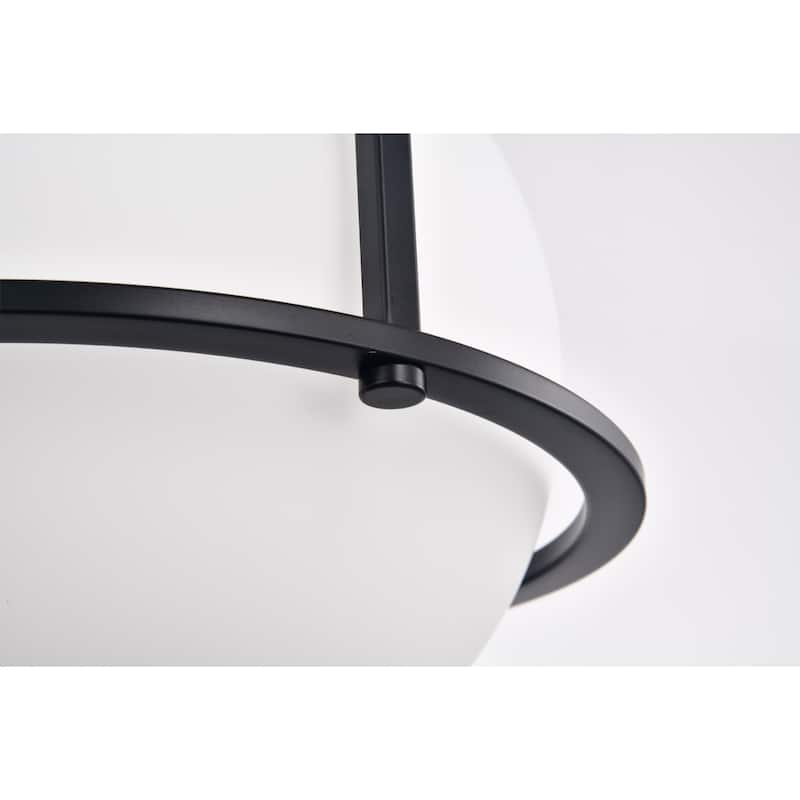 Nuka 12 Inch Modern Semi-Flush Mount Pendant Ceiling Lighting