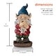 preview thumbnail 40 of 104, Gnome Folding Hands Looking Up Garden Statue