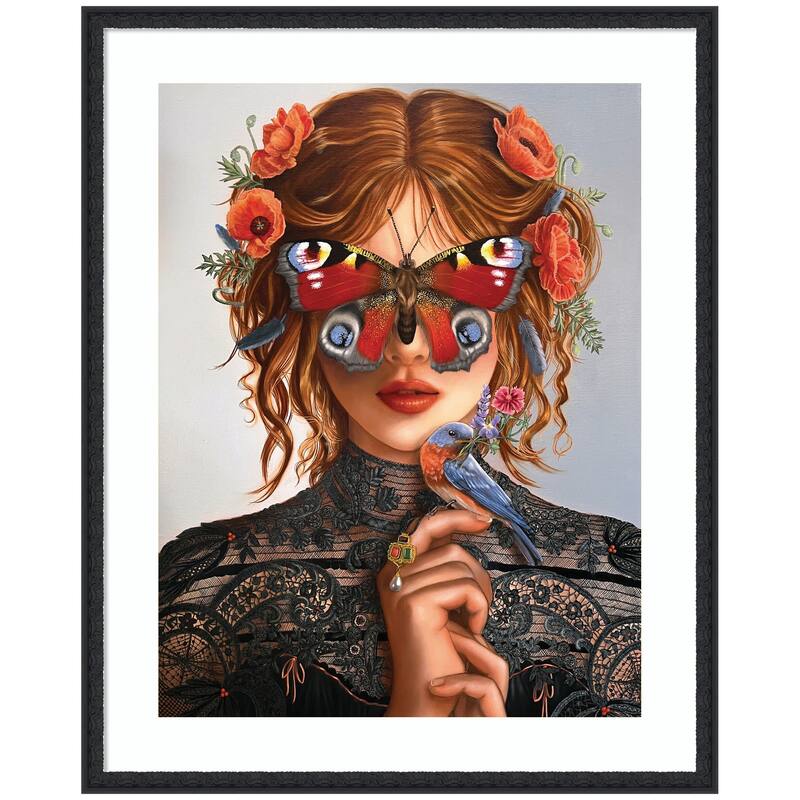 Kate and Laurel Dreamer by Charlotte Brindley Framed Wall Art Print - 34 x 42