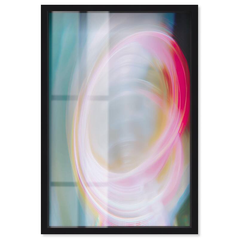Swirling Light III Shadowbox by Art Remedy - Black - 20" x 30"