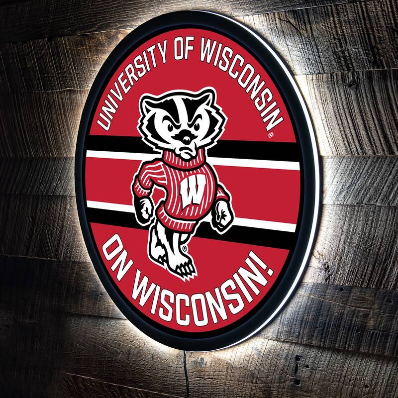 University of Wisconsin-Madison LED Lighted Sign - Red