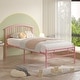 preview thumbnail 25 of 23, VECELO Kids Bed Frame with Headboard & Metal Slat,Twin Size Bed Set of 2