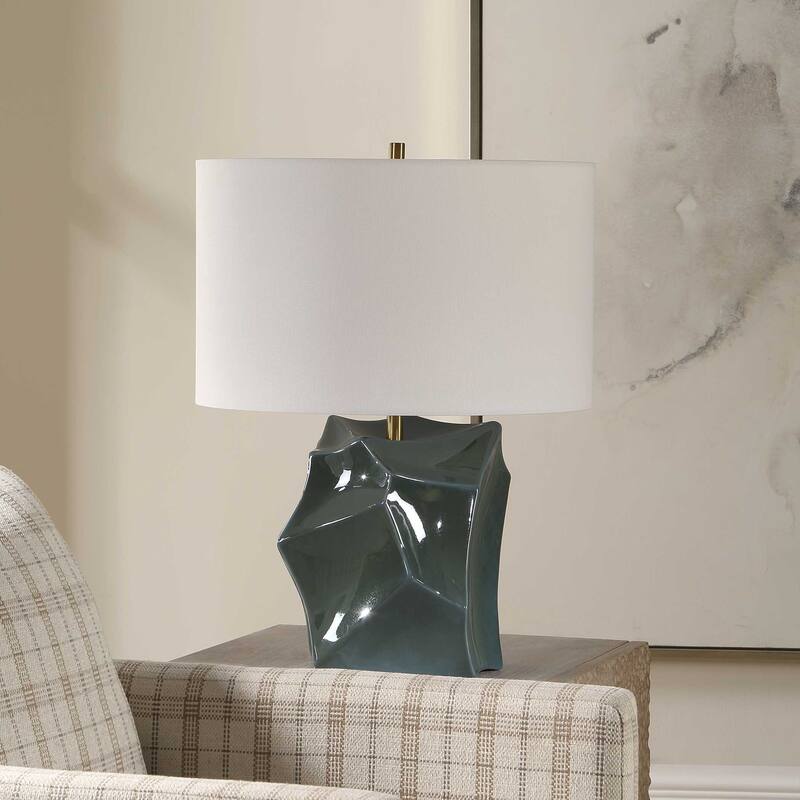 Uttermost Prisma Smoky Bronze Table Lamp - 18.00" W x 24.00" H x 18.00" D