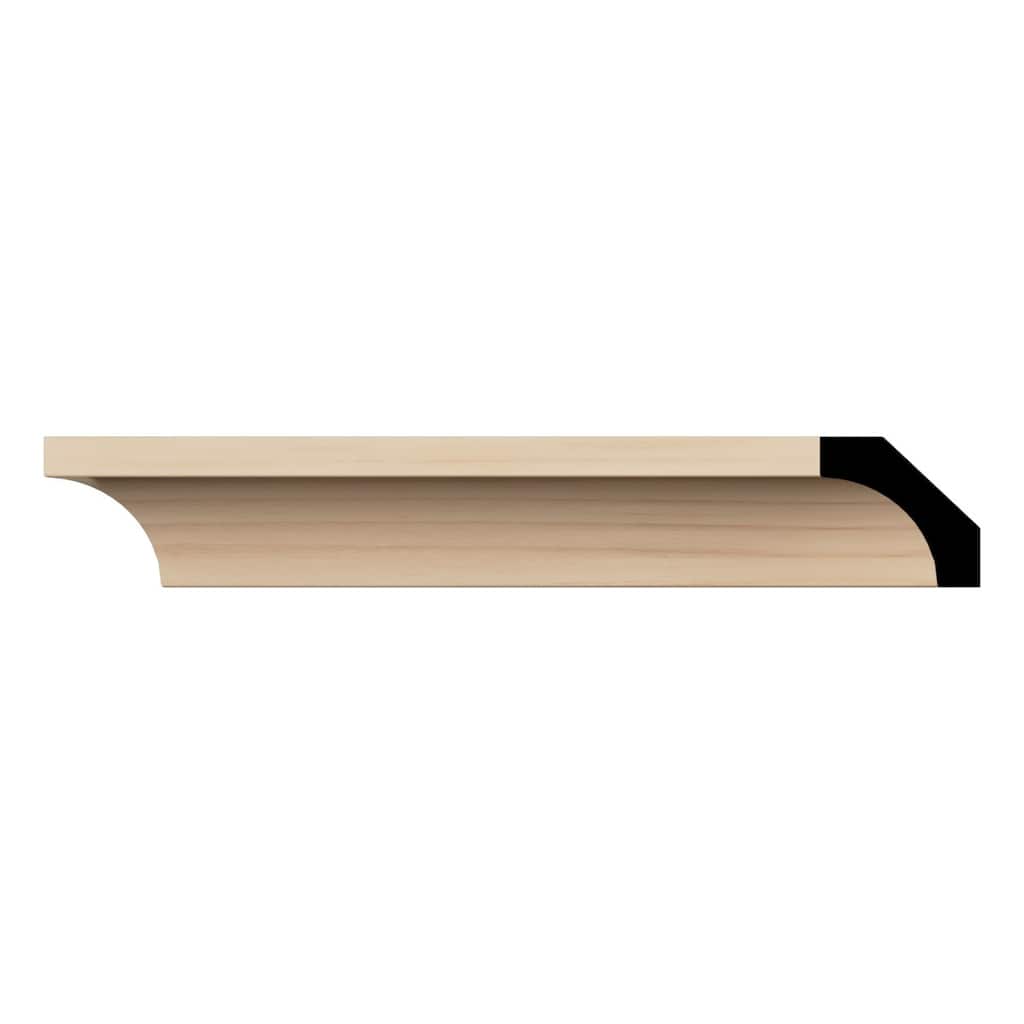 WM86 9/16-in D x 1-5/8-in W x 96-in L Americraft Solid Hardwood Stain Grade Cove Moulding