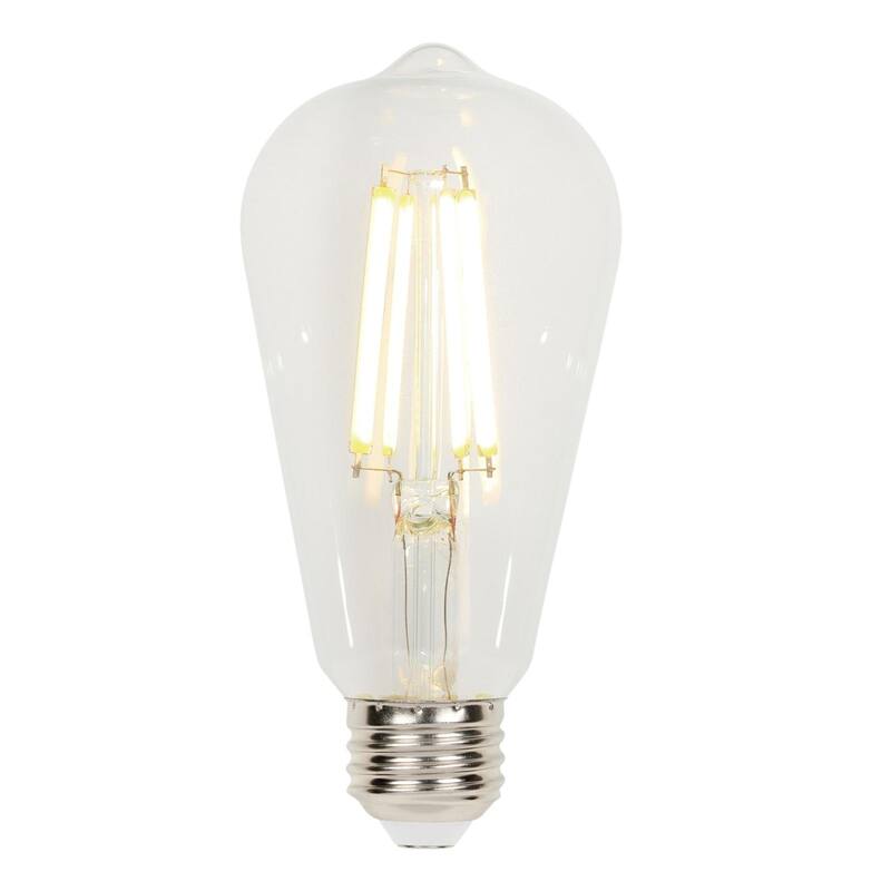 Westinghouse Lighting 10 Watt (75 Watt Equivalent) Clear ST20 Dimmable Filament LED Light Bulb, Medium Base, 6 Pack - 6-Pack