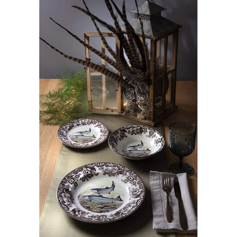 Spode Woodland Dinner Plate Fish Collection - 10.5 inch