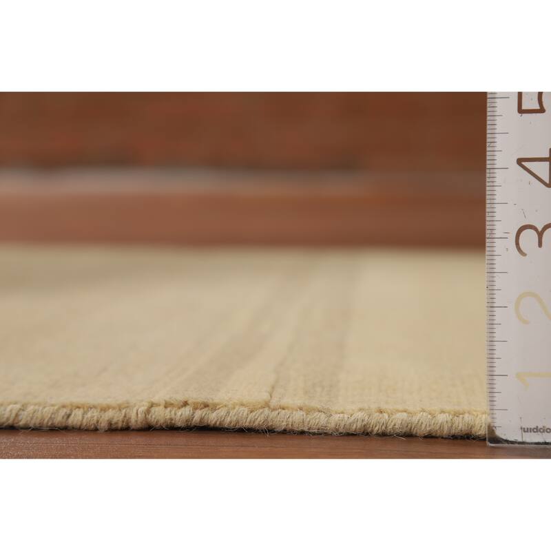 Striped Modern Gabbeh Oriental Foyer Rug Handmade Wool Carpet - 3'3"x 4'11"