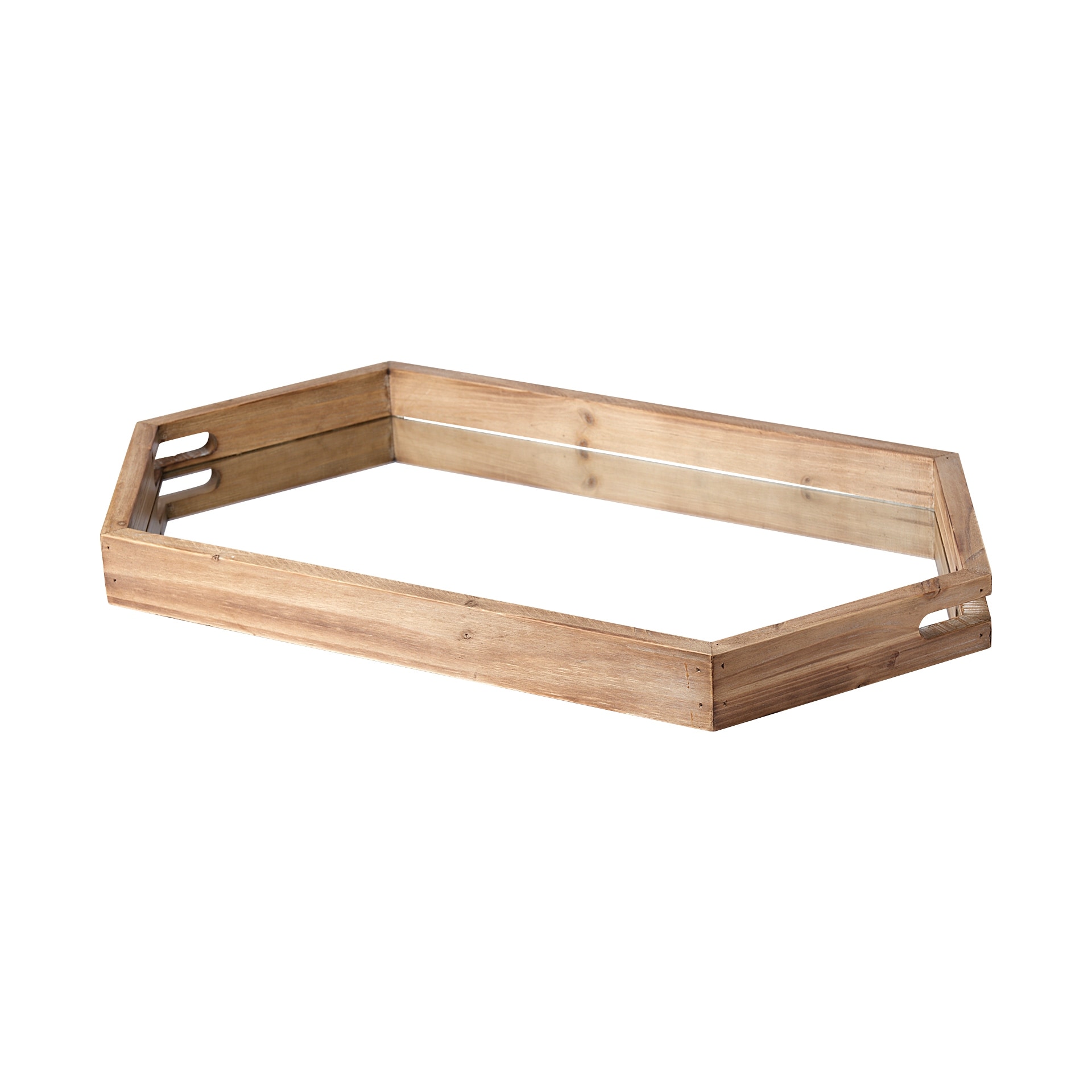 Mirrored deals wood tray