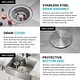 preview thumbnail 52 of 100, KRAUS Kore Workstation Farmhouse Apron Stainless Steel Kitchen Sink