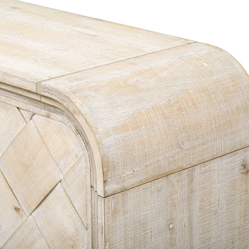 60 In Large Storage Sideboard with Solid Wood Veneer
