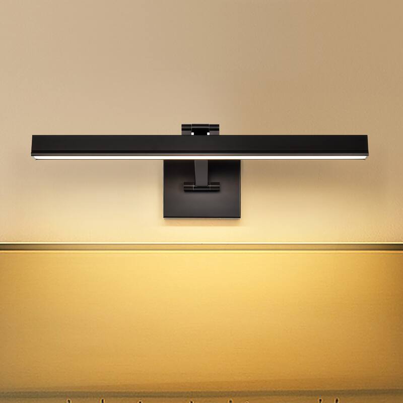 Hazel 2 Foot LED Picture Light 3 CCT Selectable Black Finish Acrylic Lens