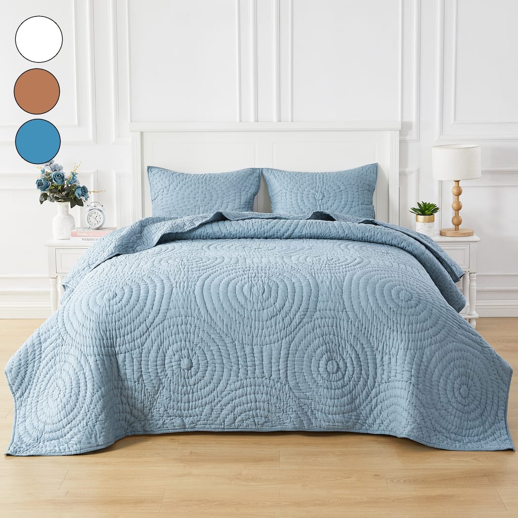 Hand Stitch Cotton Voile Quilt Set