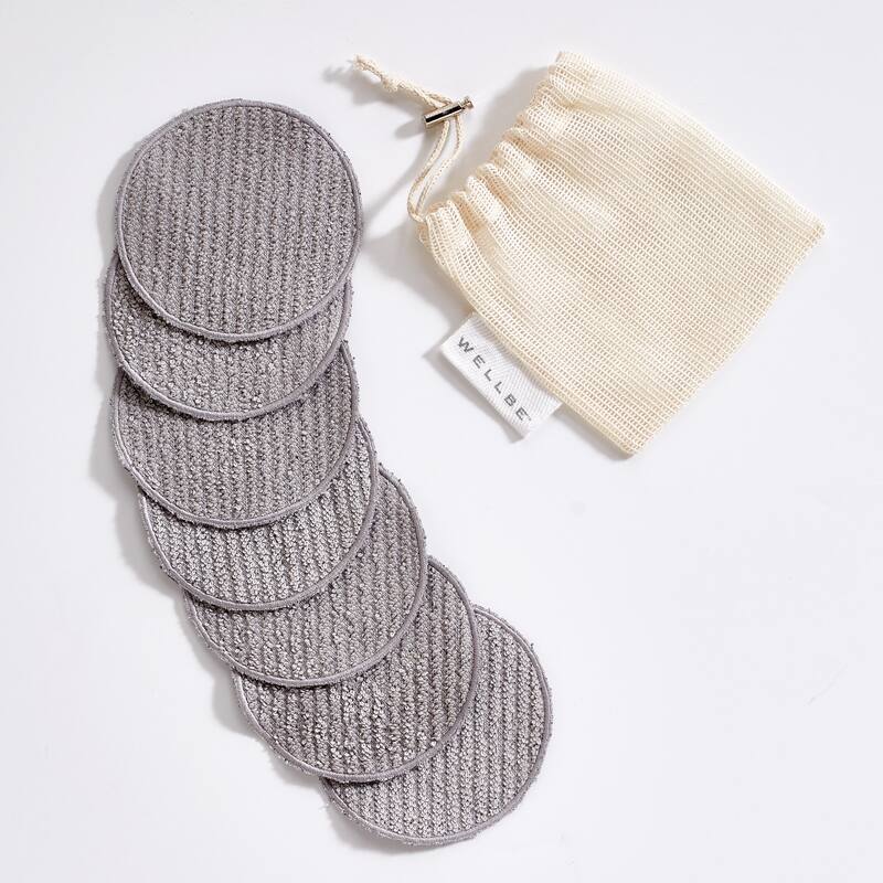 Refresh Charcoal 7PC Face Pad Set - 4 Inches/Face Pad