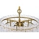 preview thumbnail 3 of 9, Elegant Lighting 1780D15 Emilia 4 Light 15" Wide Crystal Pendant