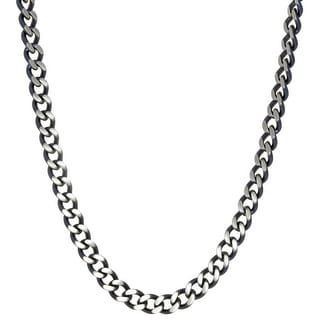 DG Men's 20" Silver Stainless Steel 3.5mm Cuban Curb.Mini Necklace Unisex.Box DG Men's 20" Silver Stainless Steel 3.5mm Cuban Curb.Mini Necklace Unisex.Box