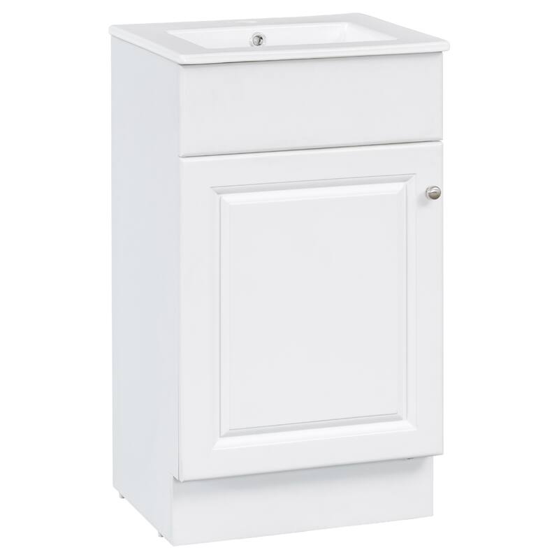 18"Freestanding Bathroom Vanity with Ceramic Sink