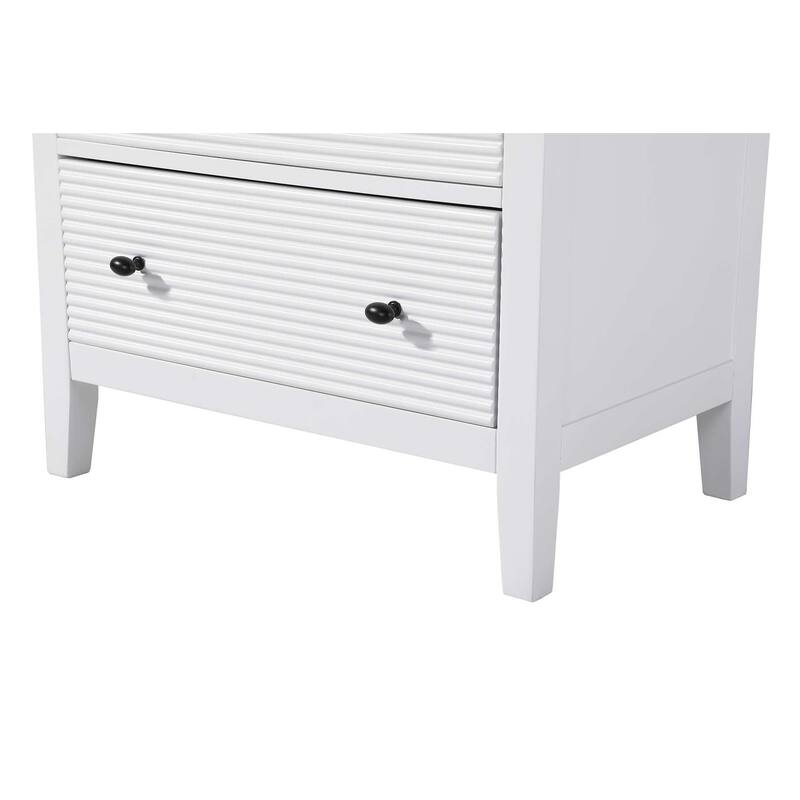 Kensington 16-28 Inch Bath Storage Glass Cabinet