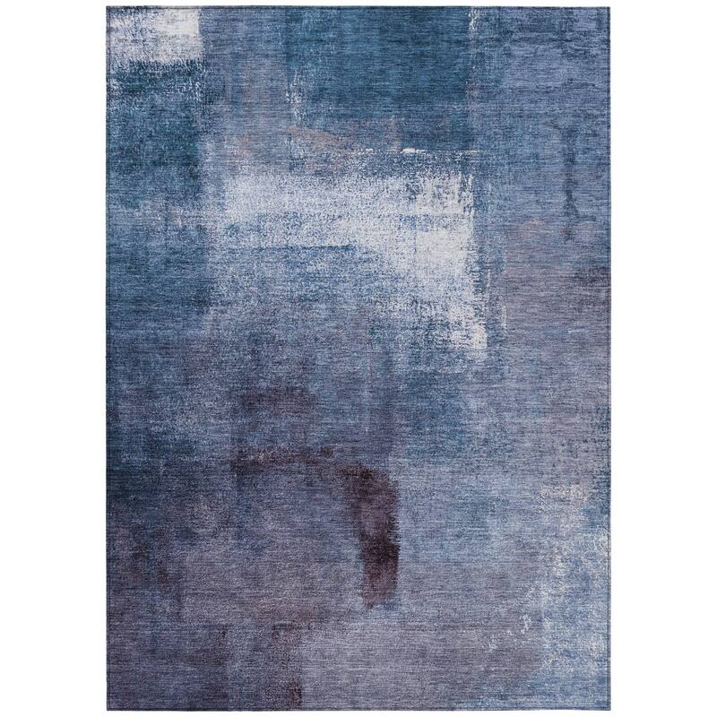 HomeRoots Abstract Transitional Rectangle Outdoor Rug