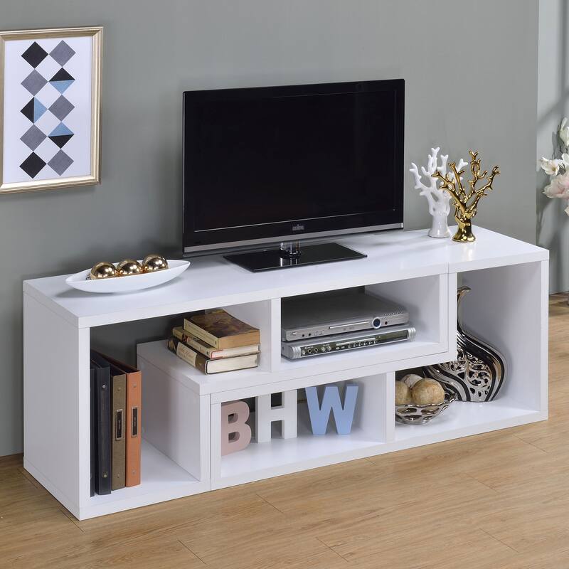 Velma Multipurpose TV Stand and Bookshelf Cappuccino - 47.25" x 15.25" x 22.00"