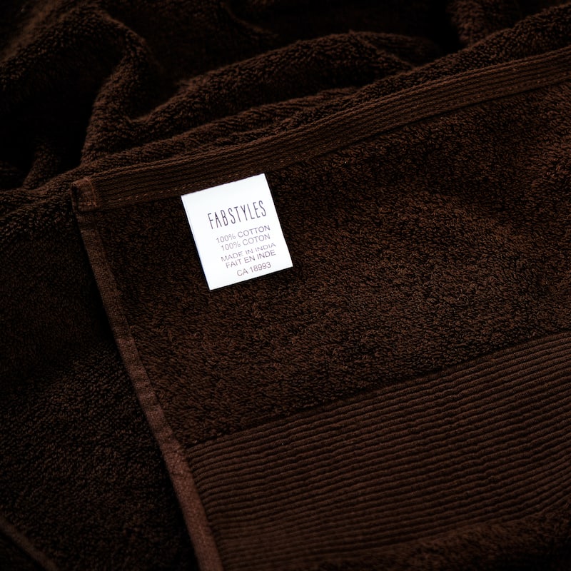 Fabstyles Camelot Bath Sheet 600 GSM Zero-Twist Cotton Set of 2 - 36"x67"
