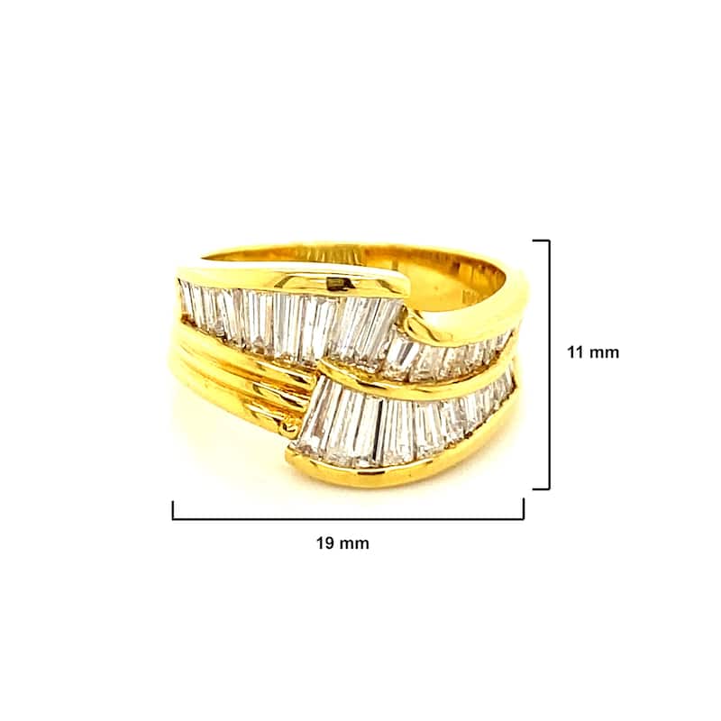 Kabella Taper Diamond Reels Ring