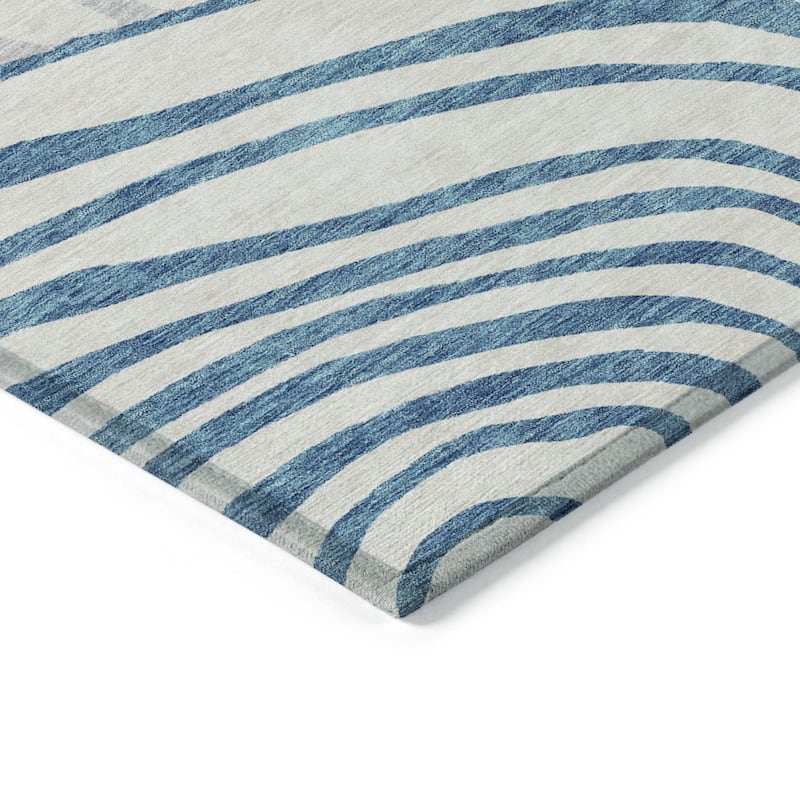 HomeRoots Abstract Transitional Rectangle Outdoor Rug