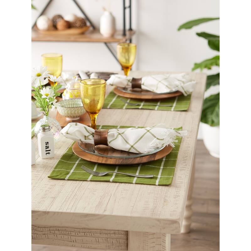 DII Honey Gold Check Placemat (Set of 6)