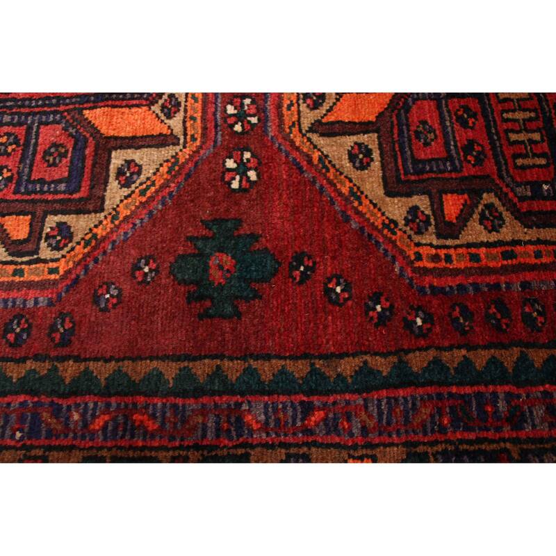 ECARPETGALLERY Hand-knotted Konya Anatolian Dark Red Wool Rug - 3'7 x 10'6