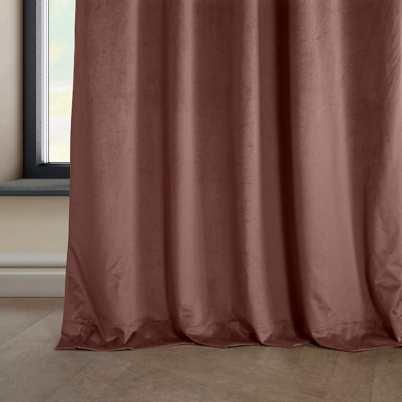 Exclusive Fabrics Heritage Plush Velvet Curtain (1 Panel)