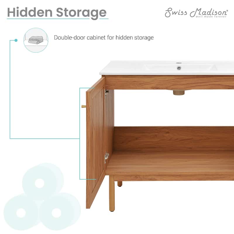 Classe Bathroom Vanity in Oak