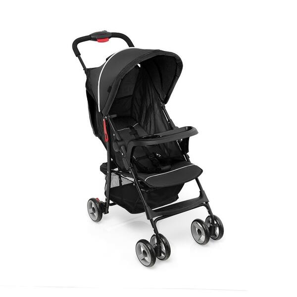 Compact Toddler Travel Stroller with Canopy, 5-Point Harness & Recline -  31.5"(L) x 18"(W) x 21"(H) - Bed Bath & Beyond - 41048933