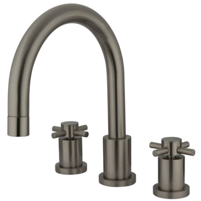 Kingston Brass Concord Widespread Deck Mounted Roman Tub Filler with