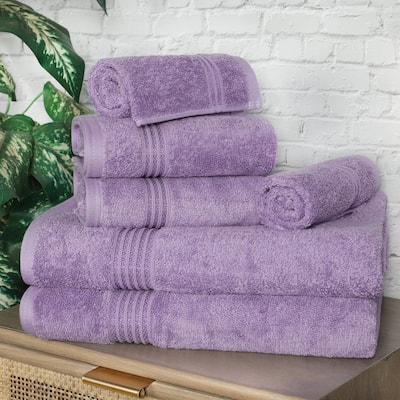 Superior Heritage Egyptian Cotton Absorbent 6-Piece Towel Set