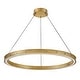 preview thumbnail 1 of 8, Fredrick Ramond FR41476 Althea 38" Wide LED Ring Chandelier Lacquered Brass