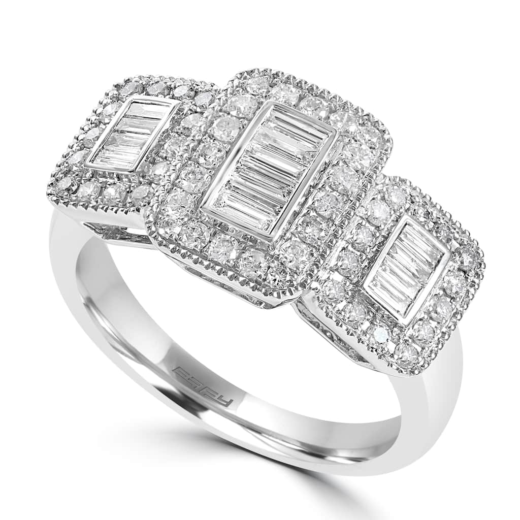 Effy Women's 14K White Gold Diamond Ring